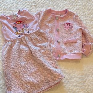 Peppa Pig adorable dress and jacket Set